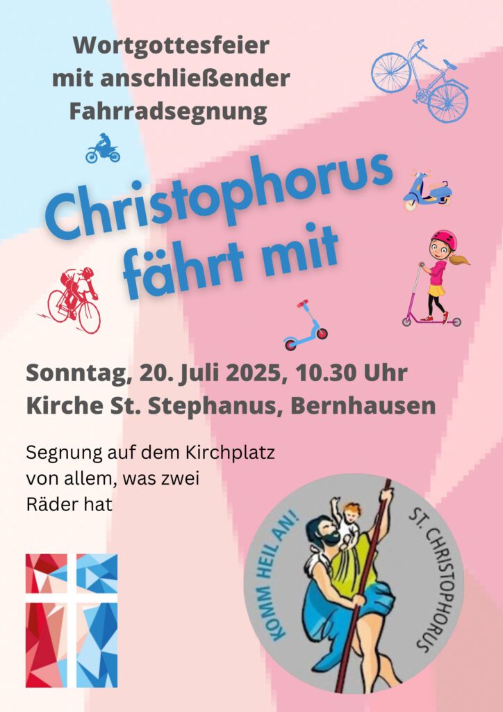 20. Juli: Zweiradgottesdienst und Fahrzeugsegnung